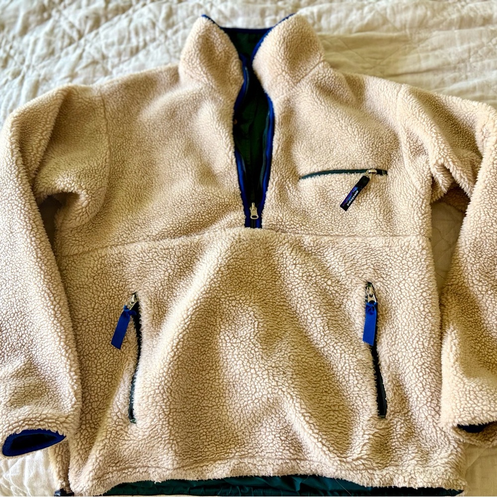 Vintage Men’s Patagonia Reversible Pullover Jacket - Picture 2 of 7
